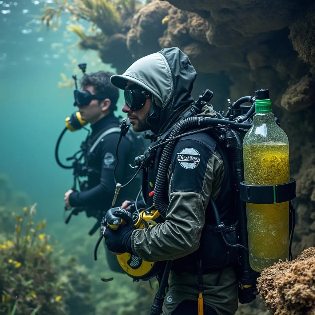 Equipo ecológico de buceo